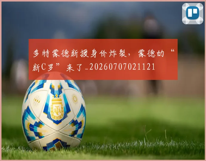 多特蒙德新援身价炸裂，蒙德的“新C罗”来了_20260707021121